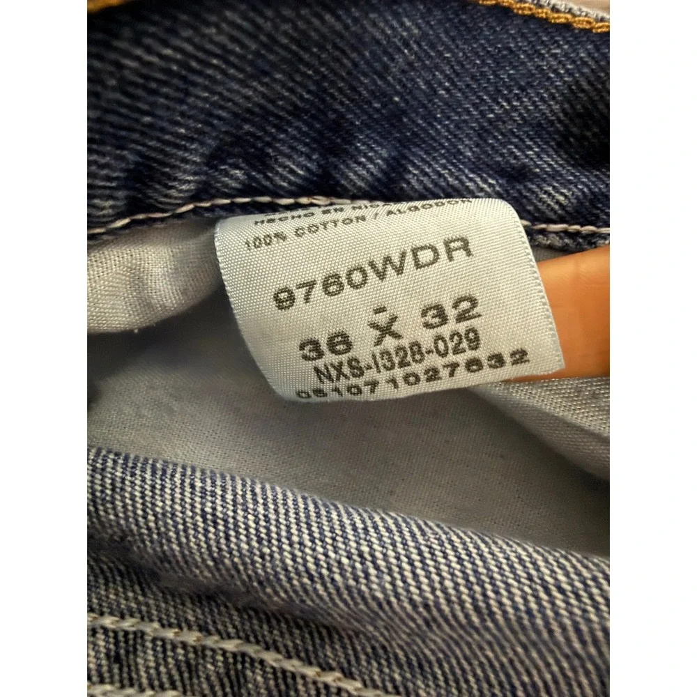Wrangler Hero Authentic Jeans Mens 36x32 Medium Wash Straight Leg 9760WDR